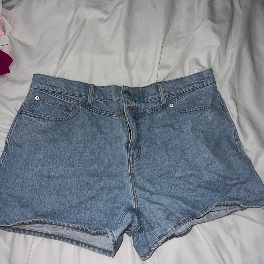 Madewell Blue Jean Shorts Raw Hem